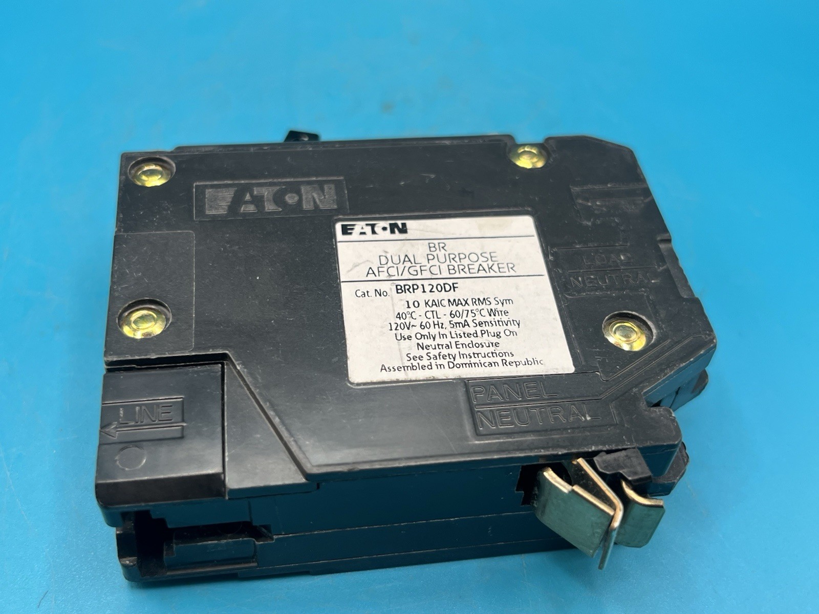 Eaton BRP120DF 120 20A 1-Pole Circuit Breaker