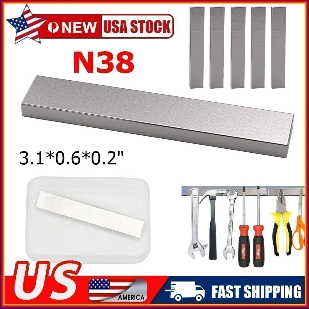 N38 80mm*15mm*5mm Neodymium Block Magnet Super Strong Rare Earth Magnets