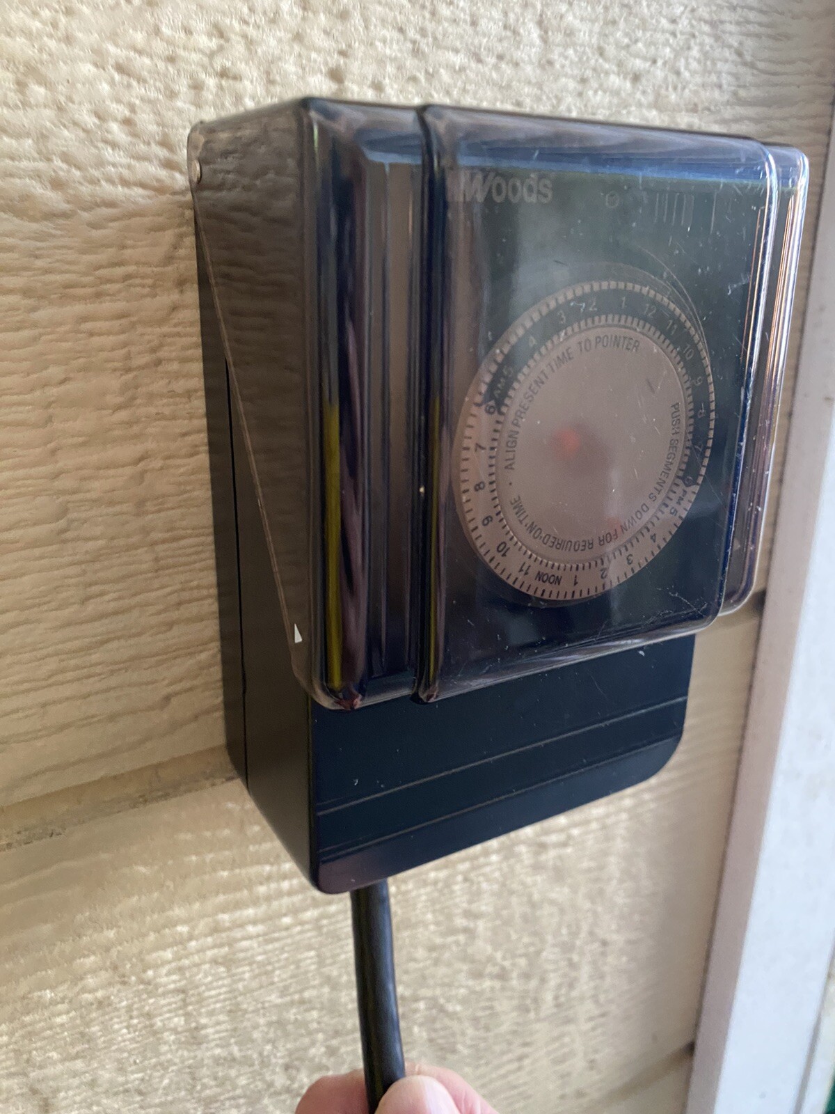 WOODS TM1702 Outdoor Heavy Duty Timer 24Hr. 125VAC/60Hz. 15/1875W USED & TESTED