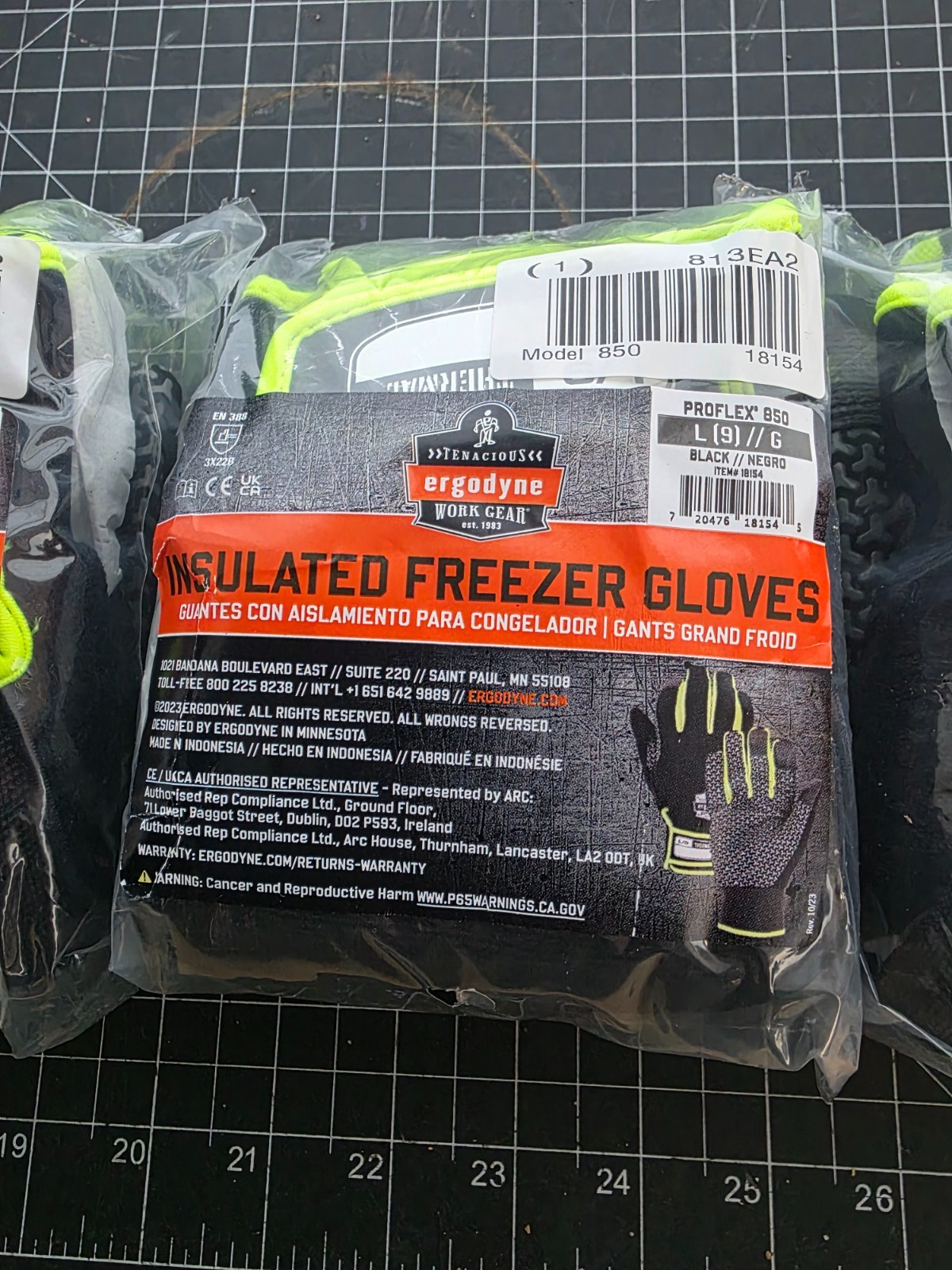 3 Pack Ergodyne ProFlex 850 Insulated Freezer Gloves Large Cold Storage