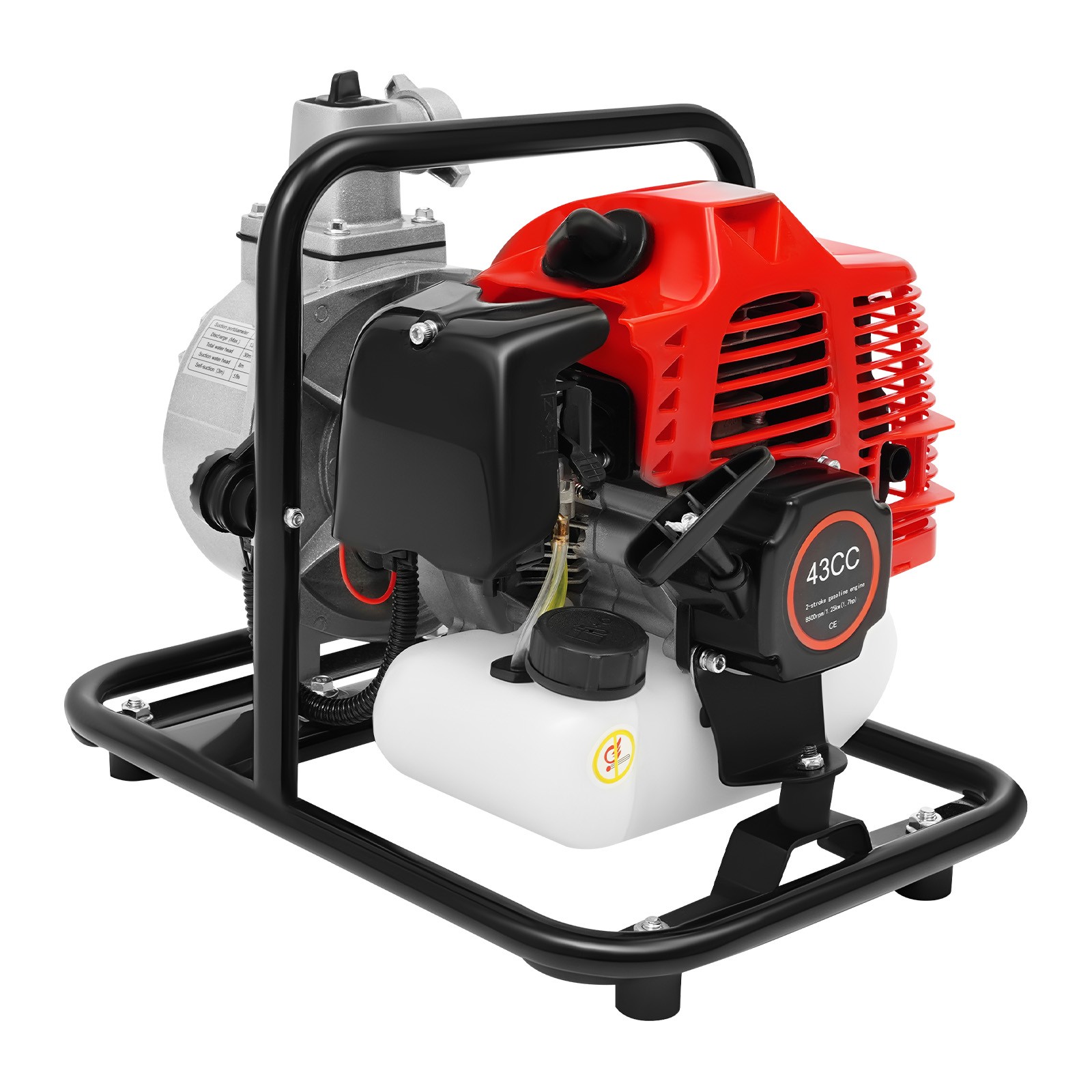 1.7 Hp 1 Gas Power Semi-trash Water Pump High Pressure Irrigation Transfer Pump