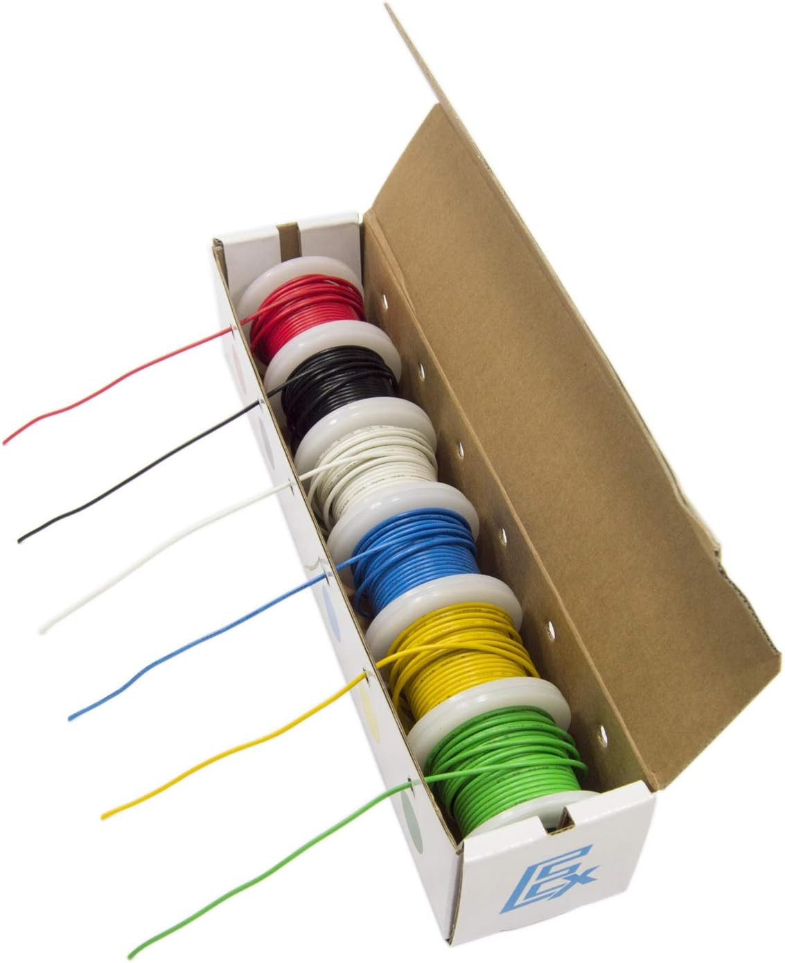 Electronix Express Authentic Stranded Hook up Wire Kit (Tinned Copper) 22 Gauge