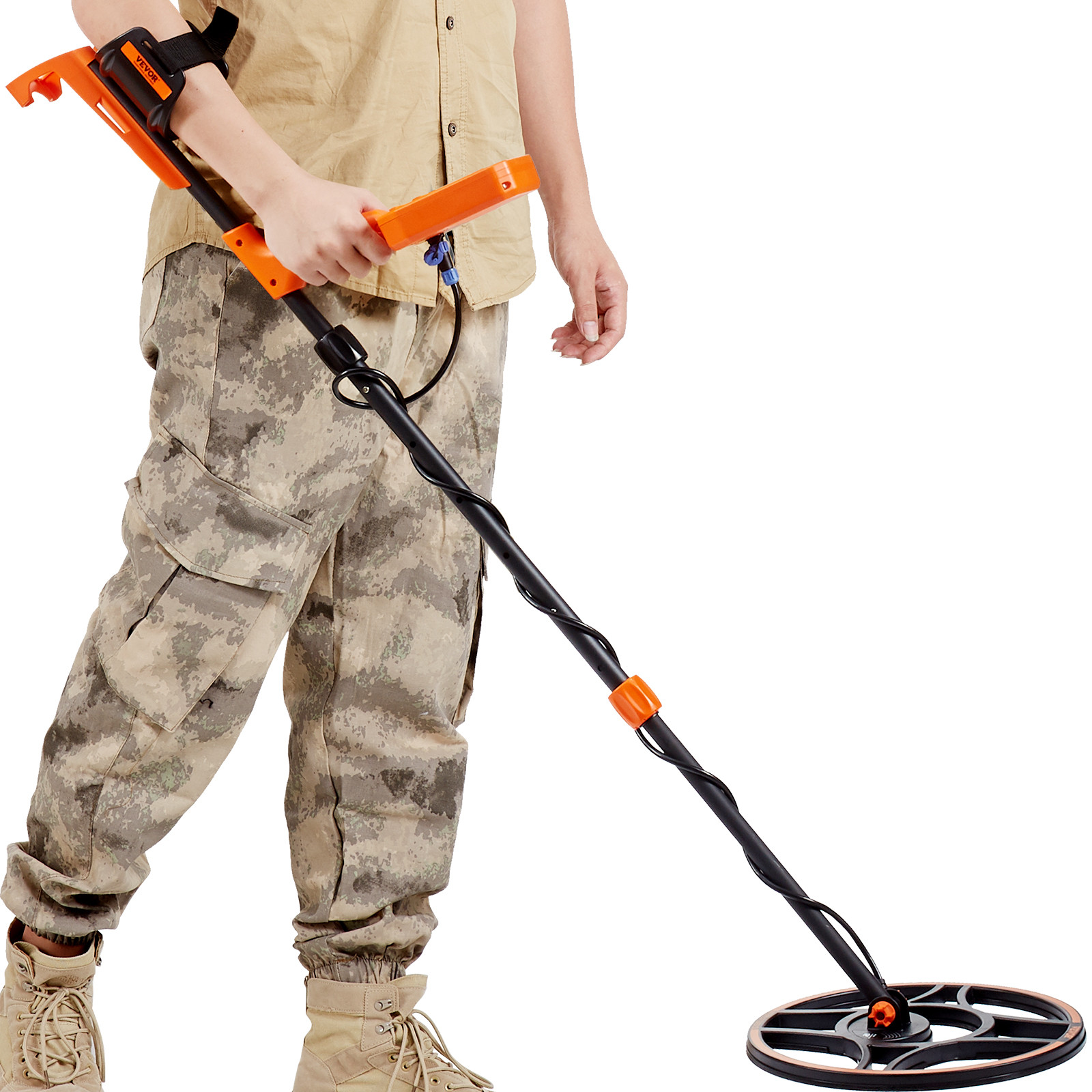 LCD Display Metal Detector 12 inch Coil Gold Digger Hunter IP68 Waterproof