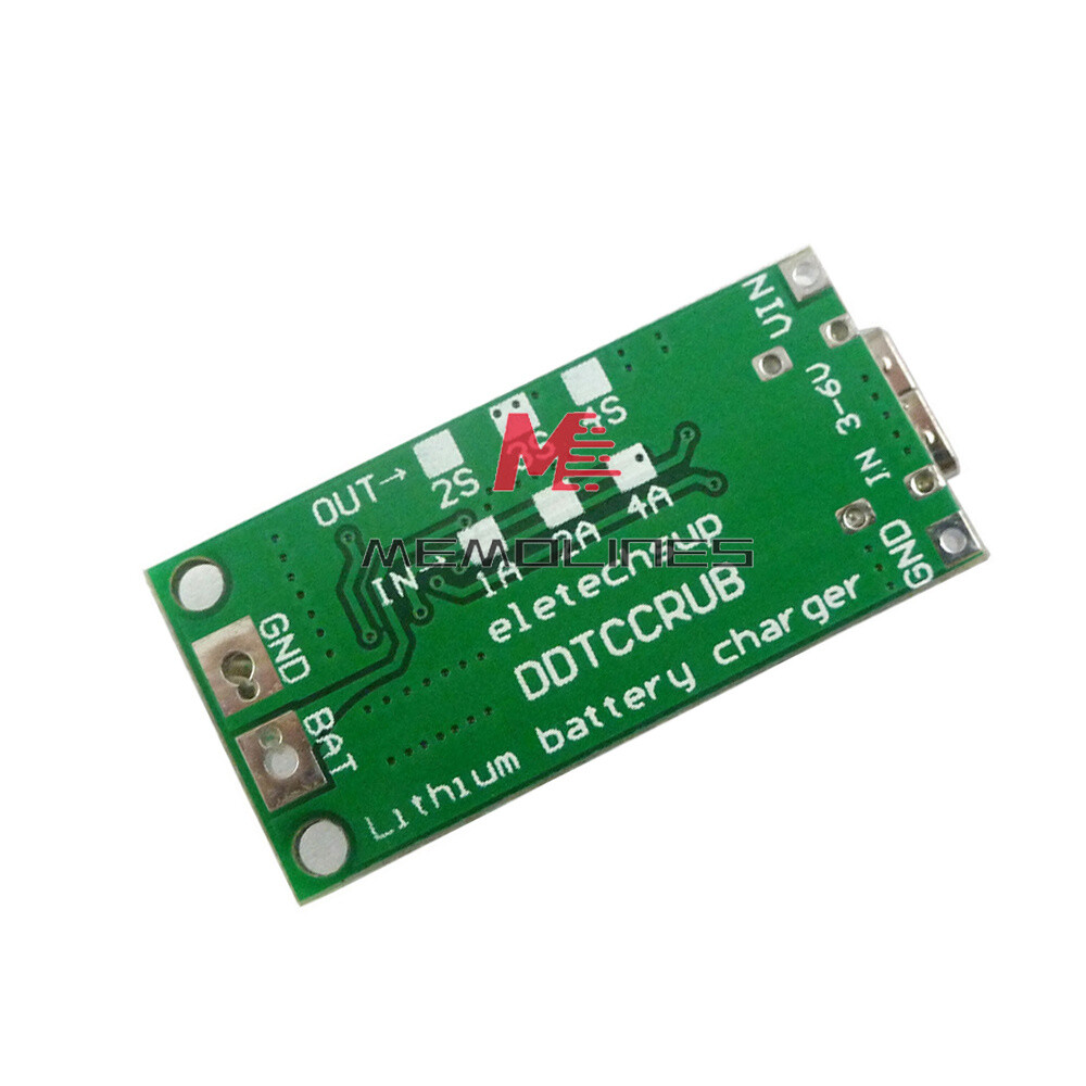 DC3-6V to 8.4/12.6/16.8V 1-4A Boost 18650 Li-ion Battery Charger 2S 3S 4S USB-C