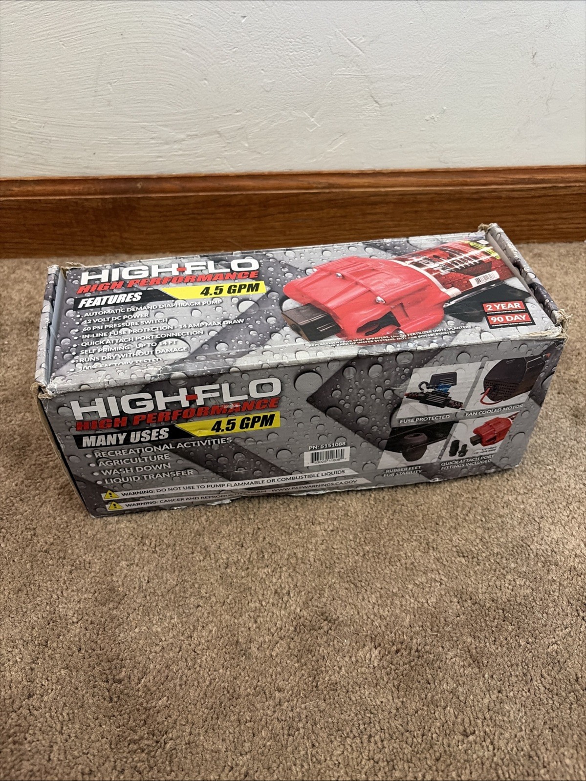 High-Flo High Performance Pump 4.5 GPM 60 PSI (5151088)