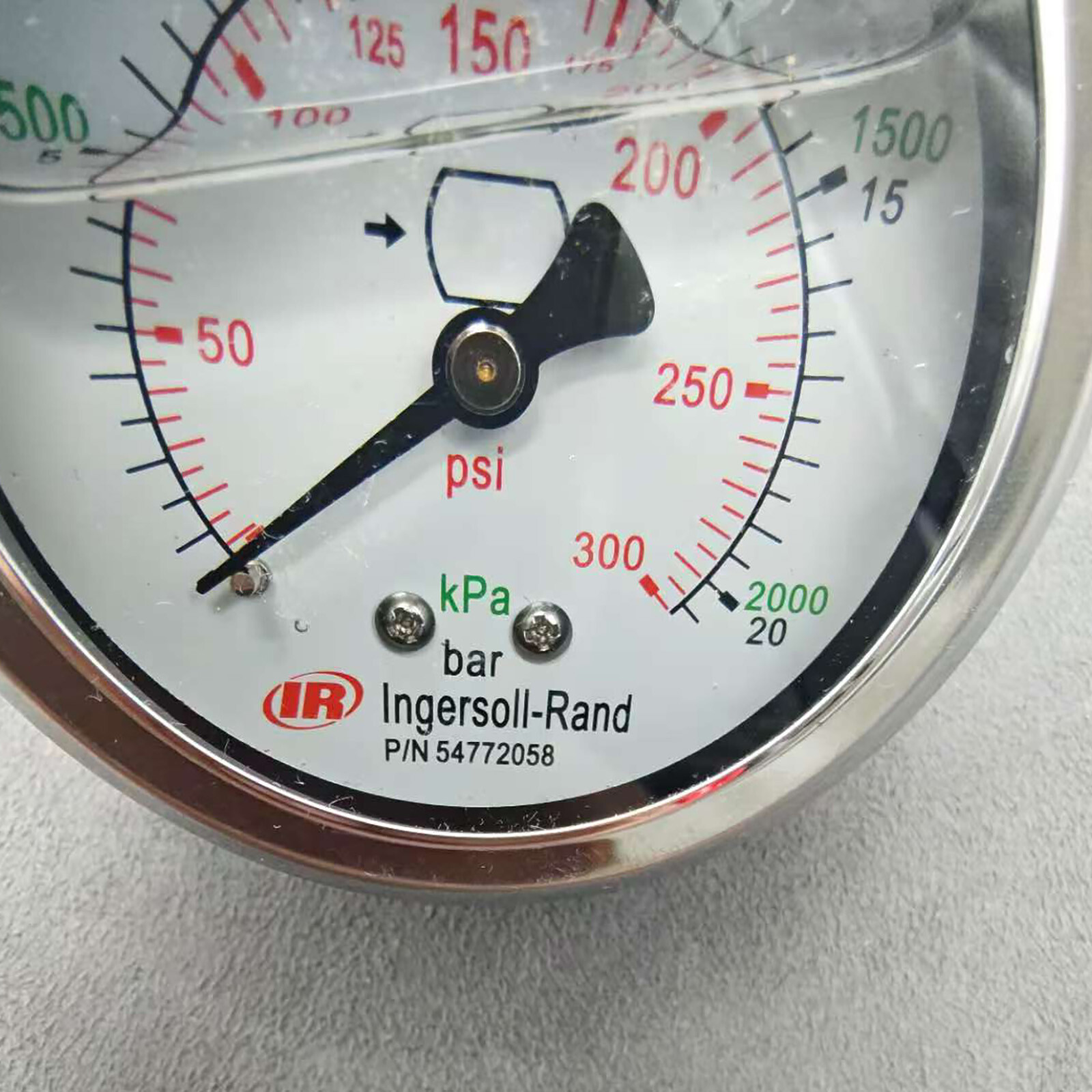 New Pressure Gauge Panel Mount IR 54772058 for INGERSOLL RAND Air Compressor