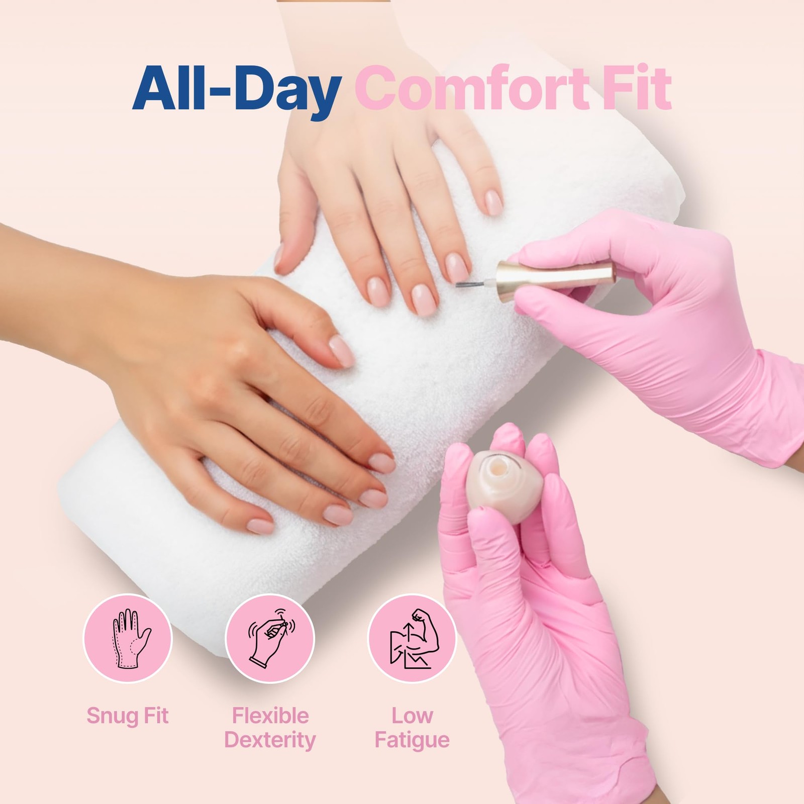 Schneider Nitrile Exam Gloves, 4-mil Medical Gloves Disposable Latex Free,