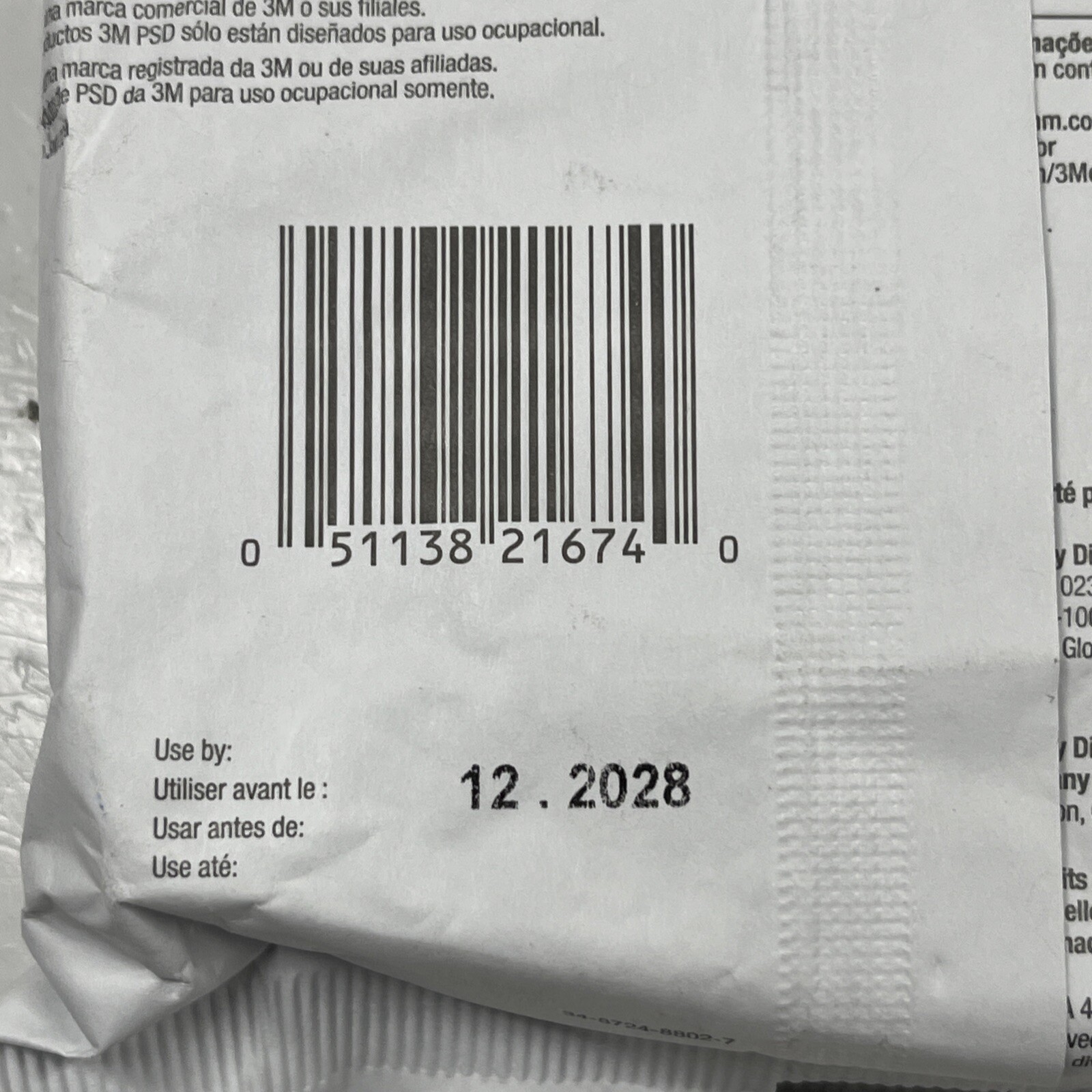 New Package of Two 3M Organic Vapor Cartridges, 6001, 12/2028, Long Shelf Life