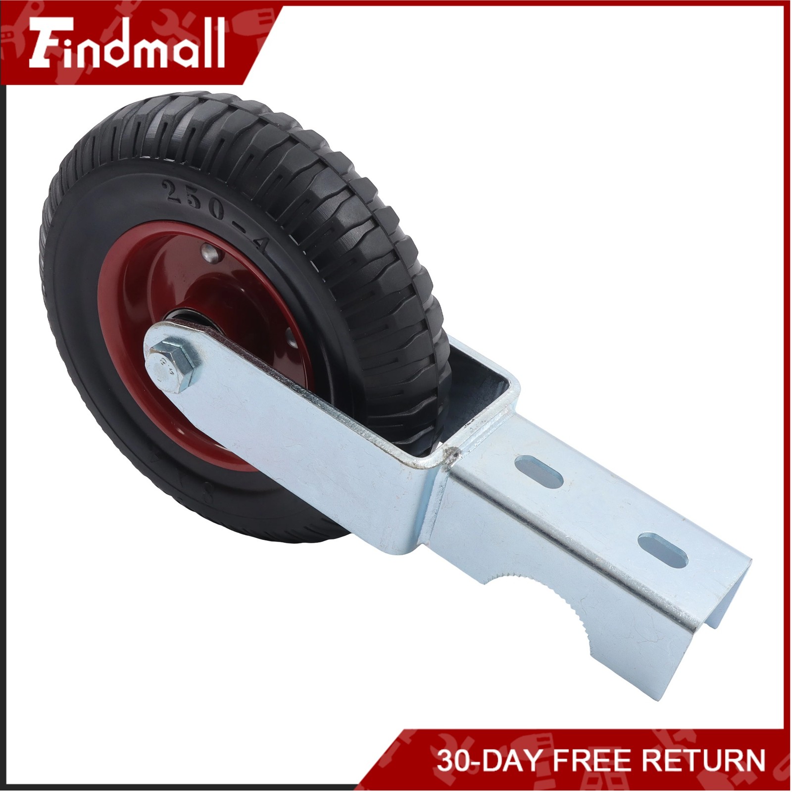 Findmall For Chain Link Fence 1-5/8-2In Diameter 8″ Caster Wheel Gate 400Lbs