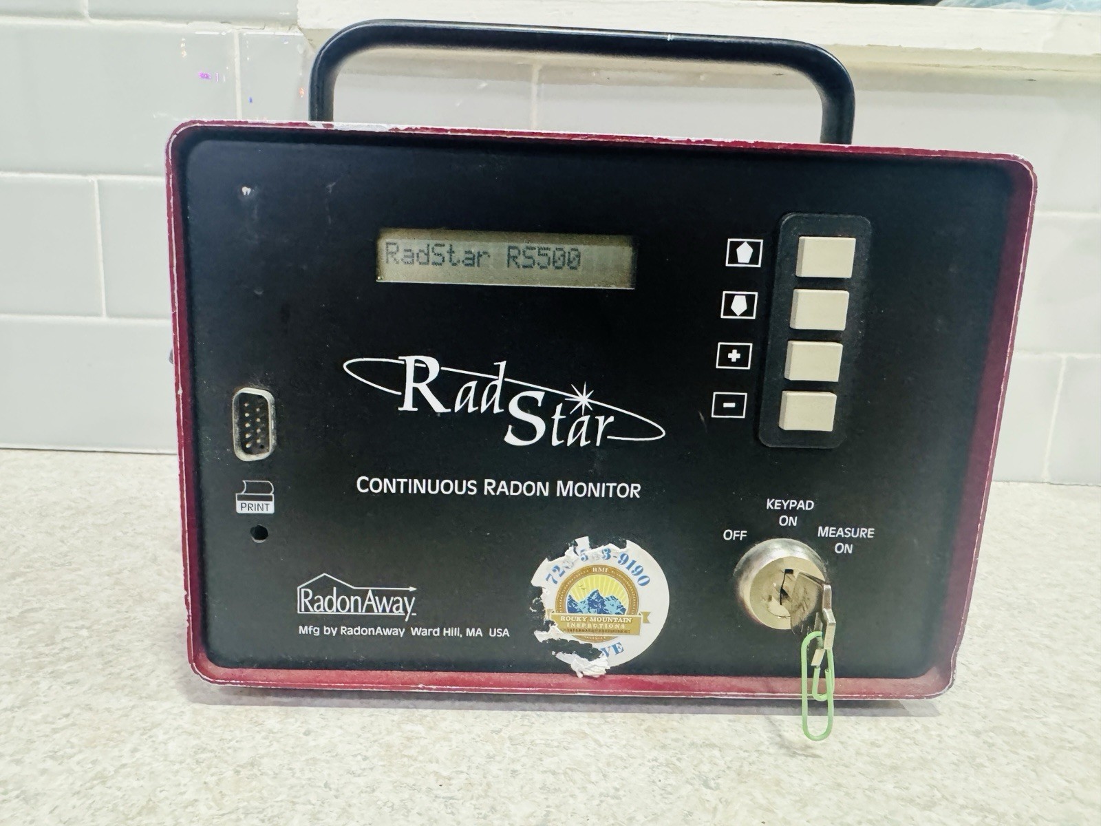 Radstar RS500 Radon Continiuos Monitor