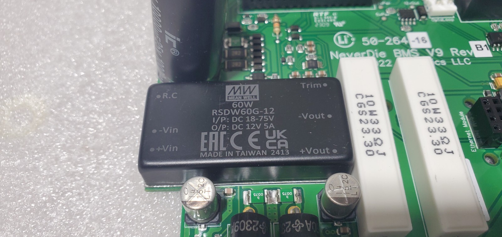 Lithionics Never Die BMS V9 ver. B1 controller board PTS 07/2024