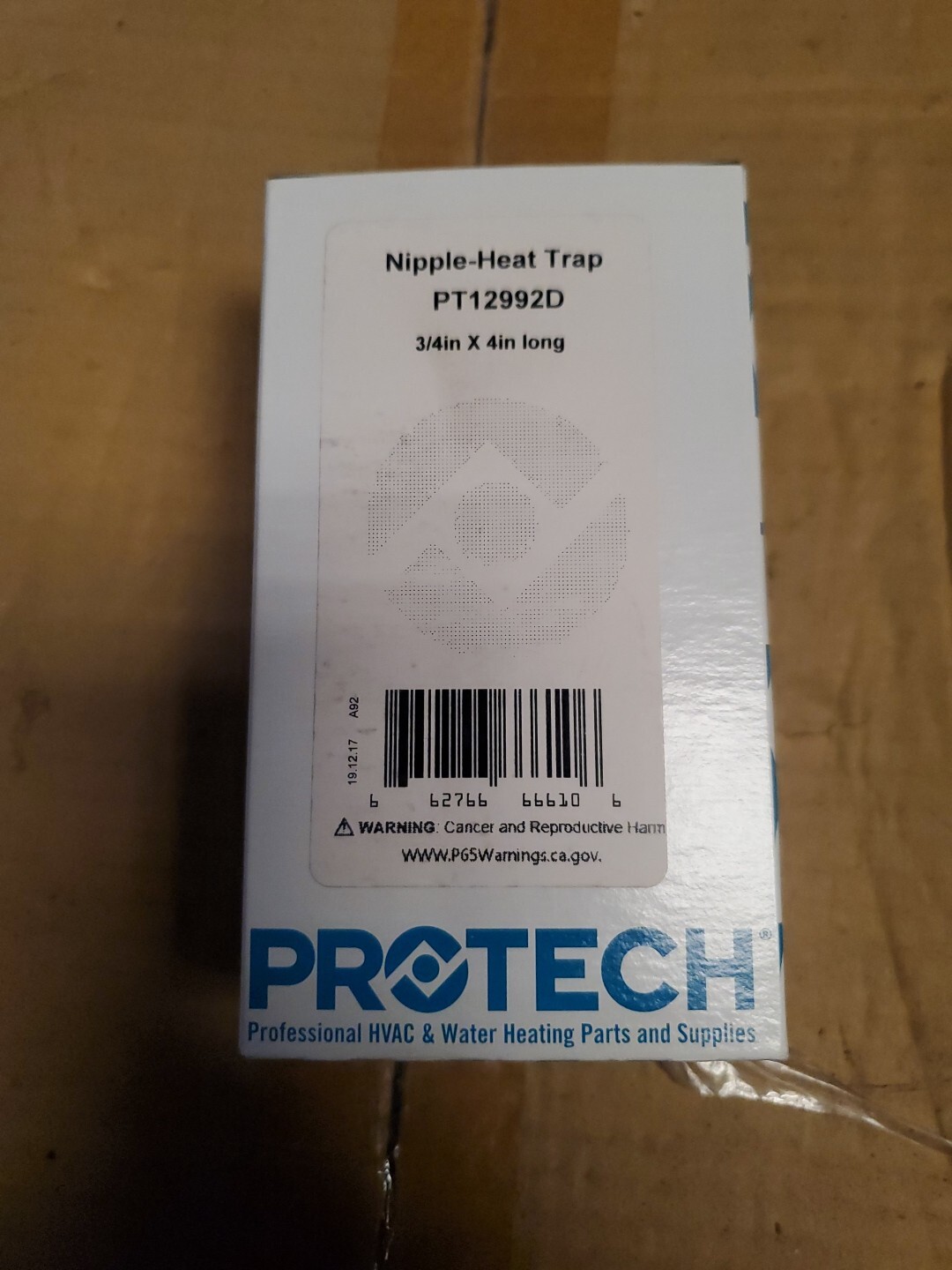 New Rheem Nipple – Heat Trap (3/4in.NPTx4in) Pt12992d