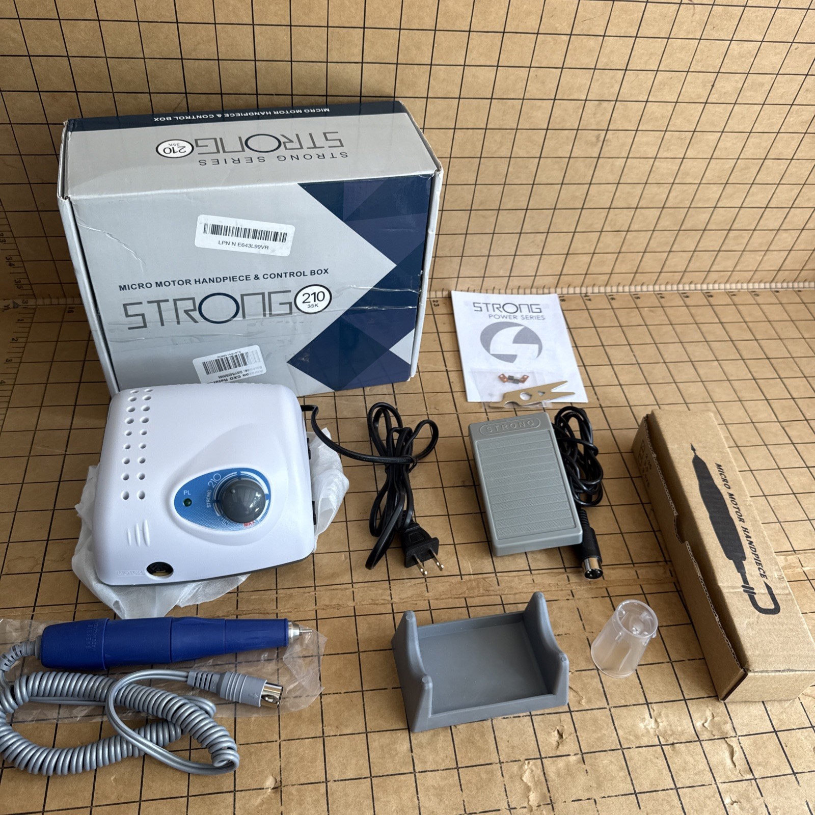 Dental Lab Micromotor Strong 210 35K RPM Nail Art Manicure Pedicure Machine