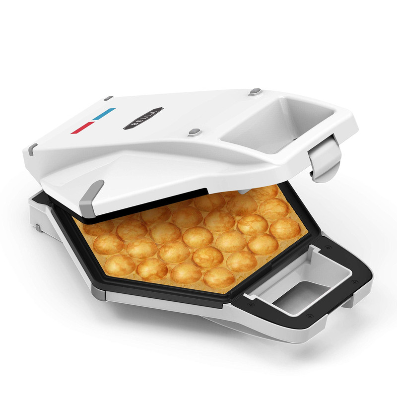 Bella Bubble Waffle Maker For Hong Kong Style Breakfast Dessert 9 Waffles Keto