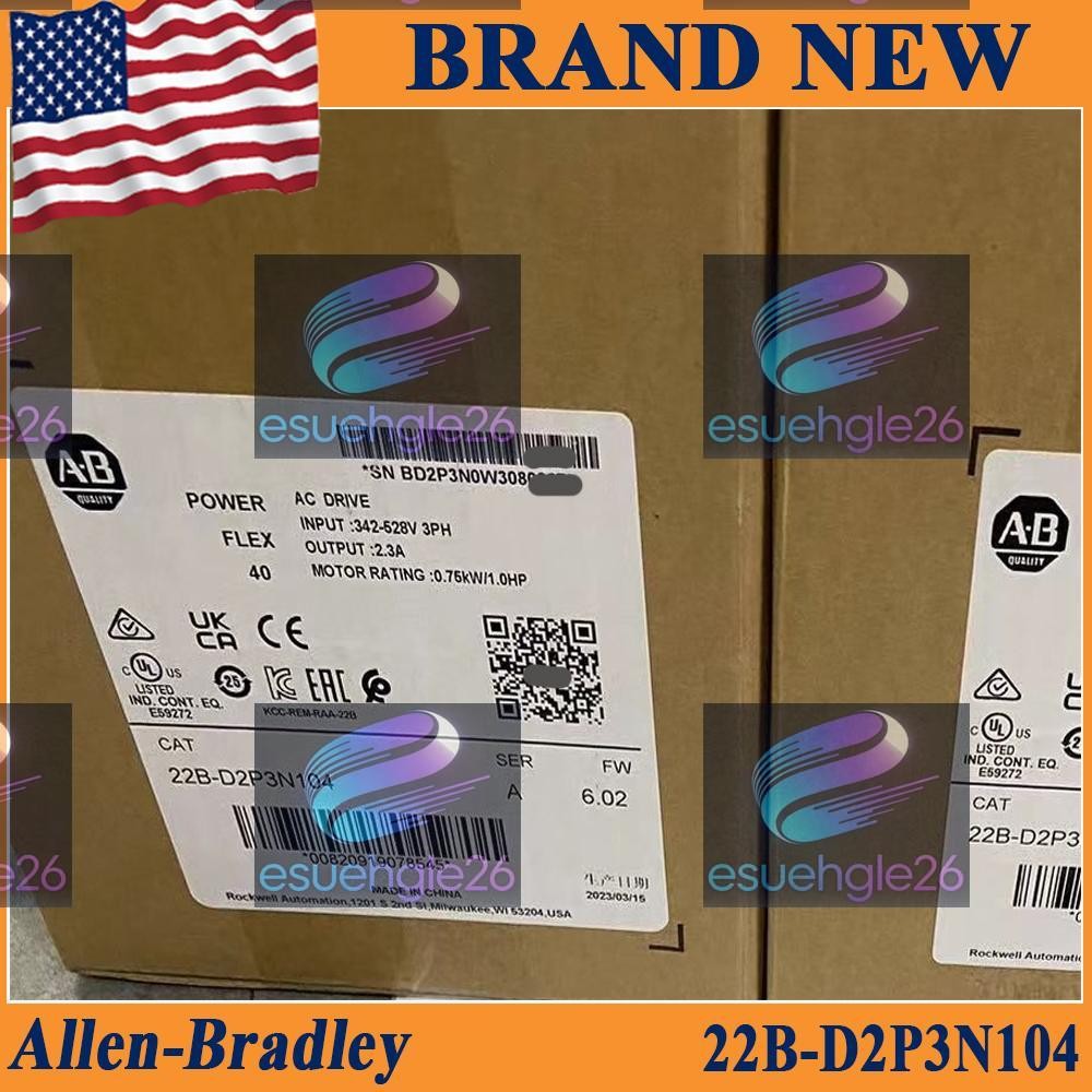 22B-D2P3N104/A New in Box AB PowerFlex AC Drive US SameDayFreeShip 22B D2P3N104
