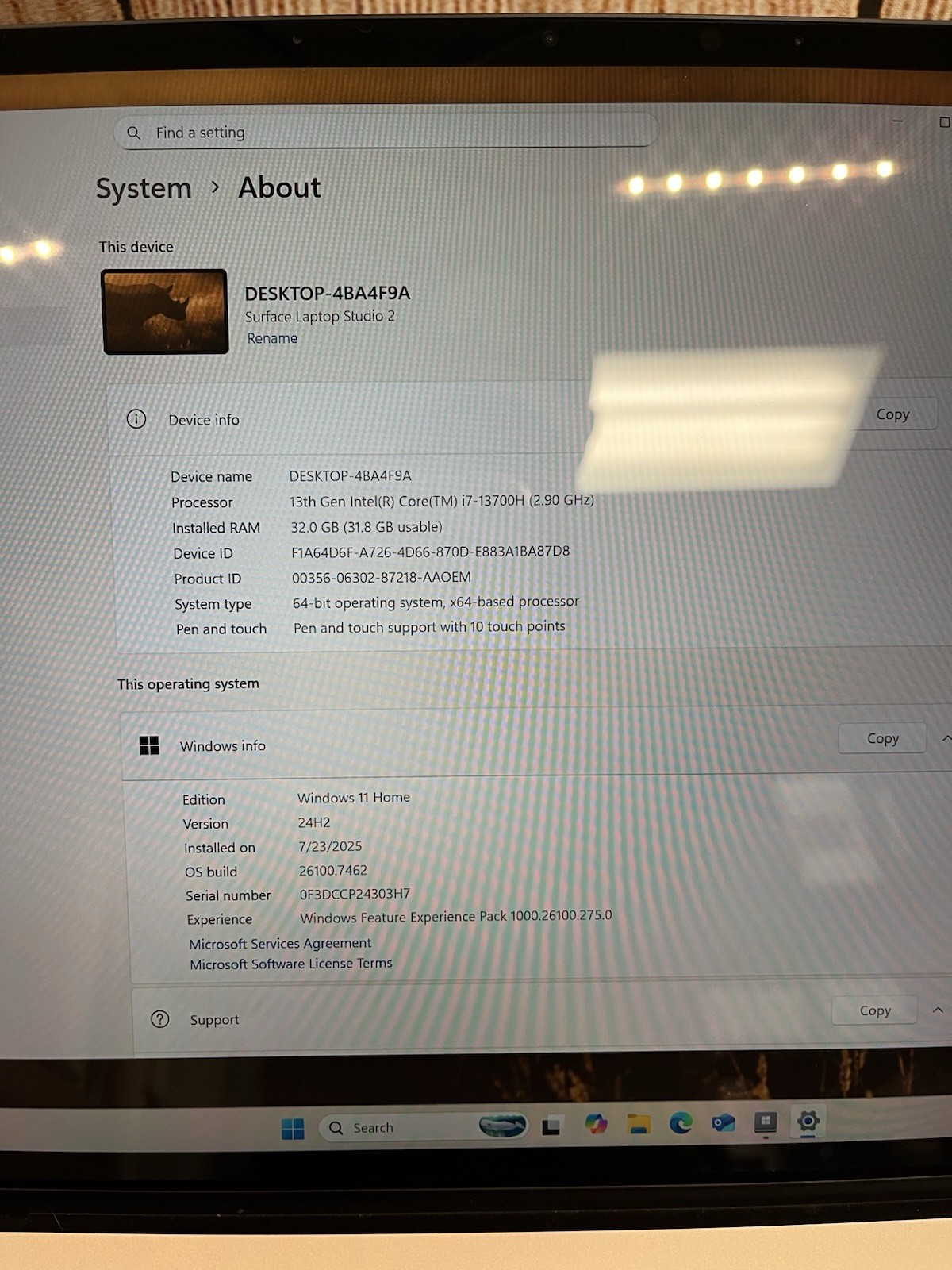 Microsoft Surface Laptop Studio 2 14.4 2K TOUCH i7-13700H 32GB 1TB SSD RTX 4050