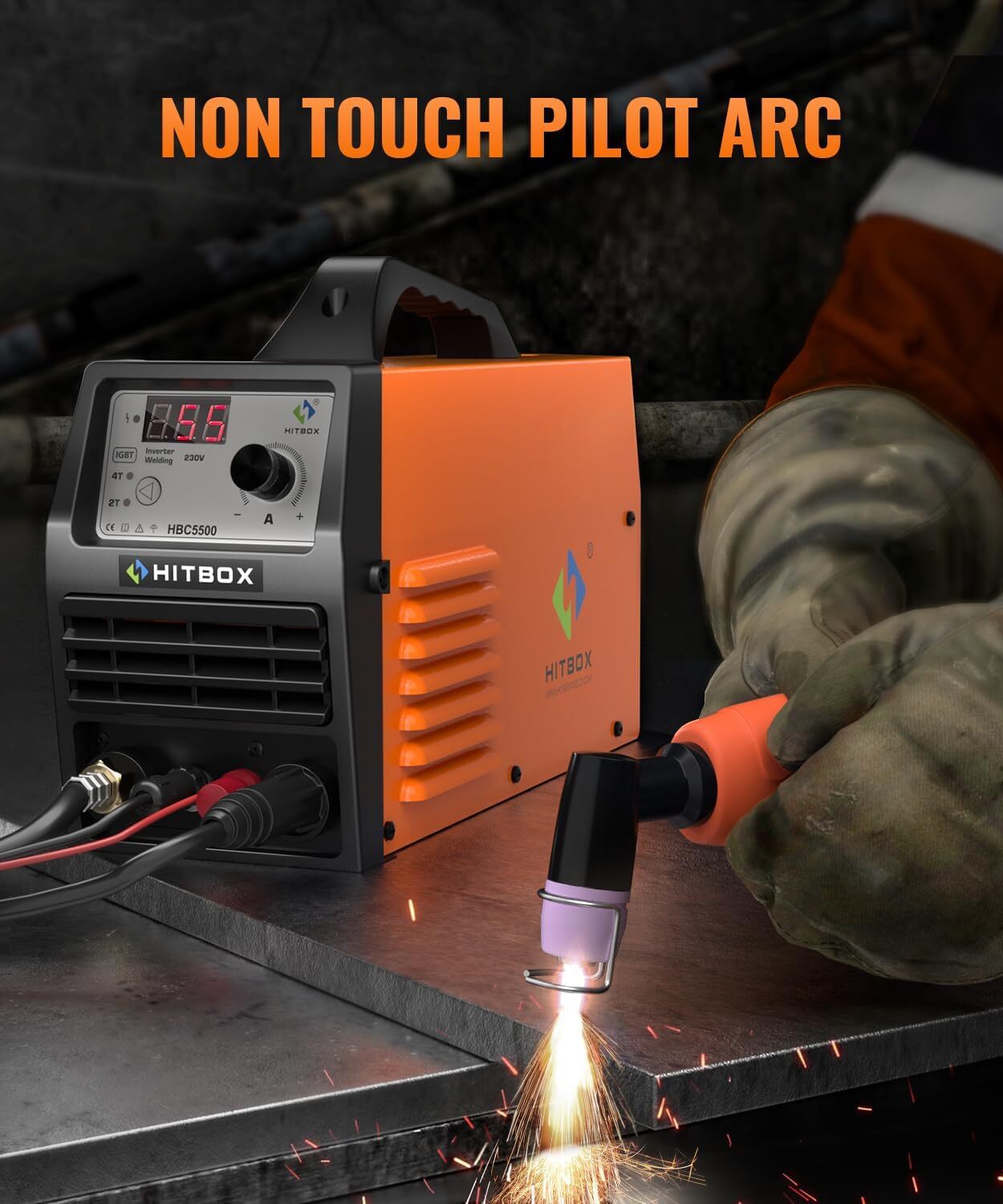 Plasma Cutter 55A HF Non-Touch Pilot Arc Plasma Cutting Machine 110V 220V Hitbox