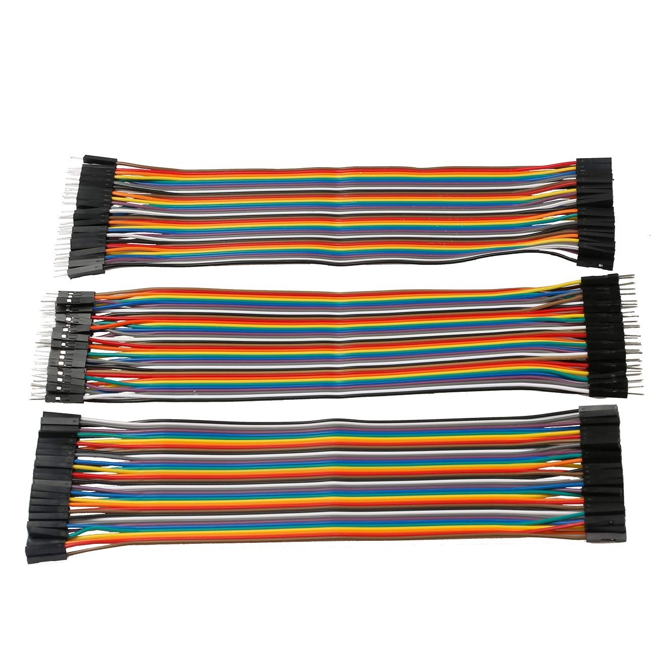 120pcs 10cm Breadboard Jumper Wires Assorted Kit, 15cm 20cm 30cm 40cm 50cm 10…