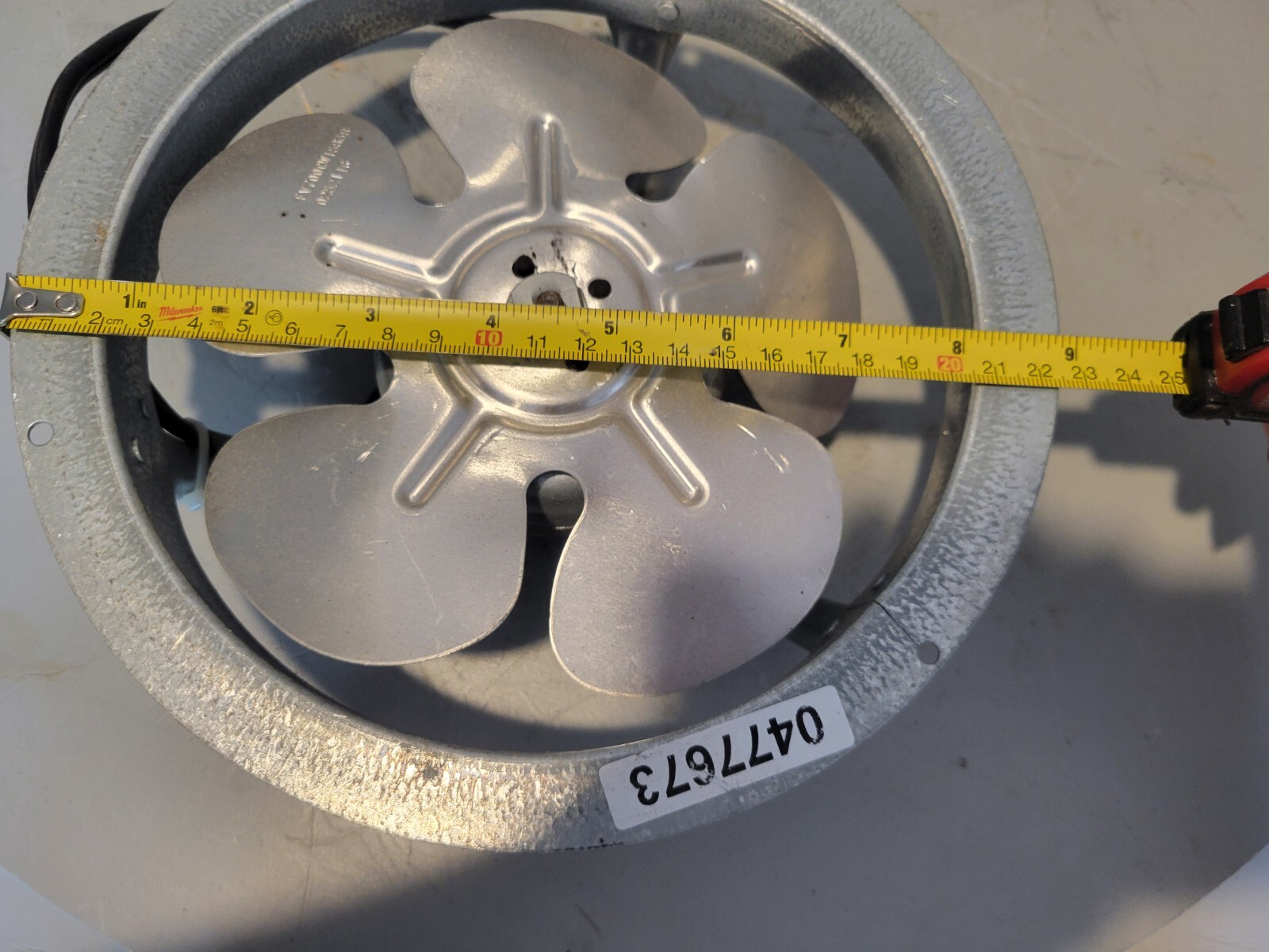 Hussmann 5 Blade 7″ Fan Assembly, 115V, 0.29A, 4W, 1450RPM, 0477673, SVC 441-101