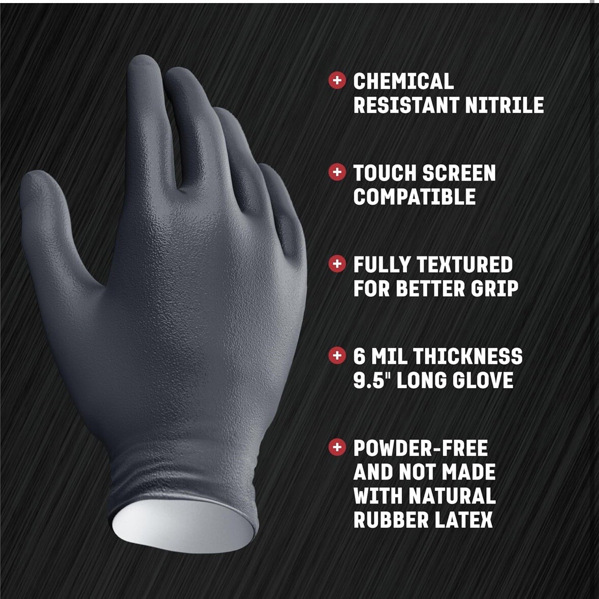 VENOM STEEL Nitrile Gloves Rip Resistant One Size Fits Most 2 Pack 🇺🇸USA Ship