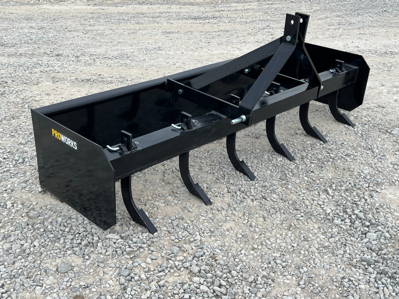 PROWORKS 84″ Box Blade 3 Point Hitch Tractor Scraper Grader 7 FT USA 6 Ripper