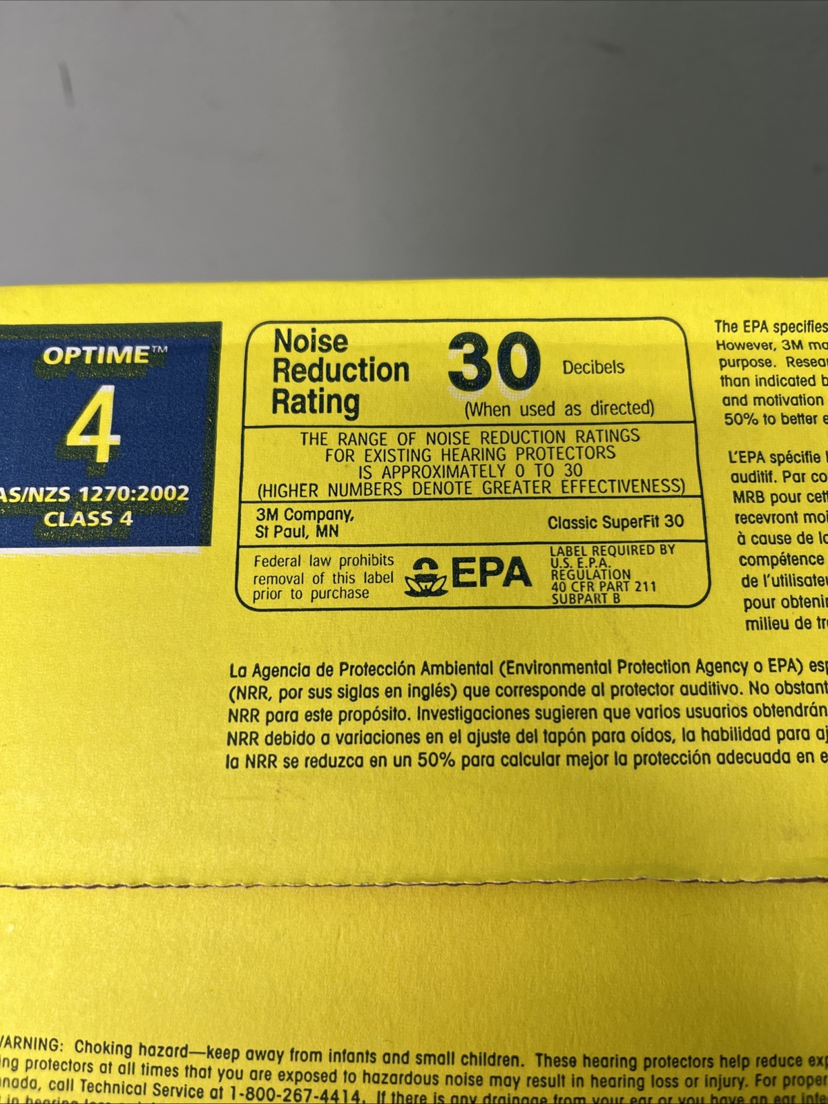 3M EAR #311-1126 Classic SuperFit 30-Corded Earplugs 200 Pairs Open Box Complete