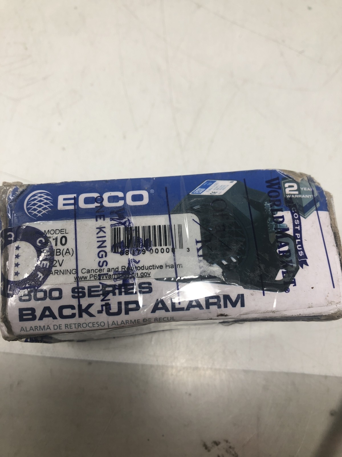 ECCO Model 510 Alarm: Back-up, 97dB, 12VDC