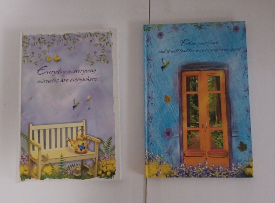 Journals Diary Books 2 Lot Set Diaries Writing Thoughts Memories Lined Notebooks