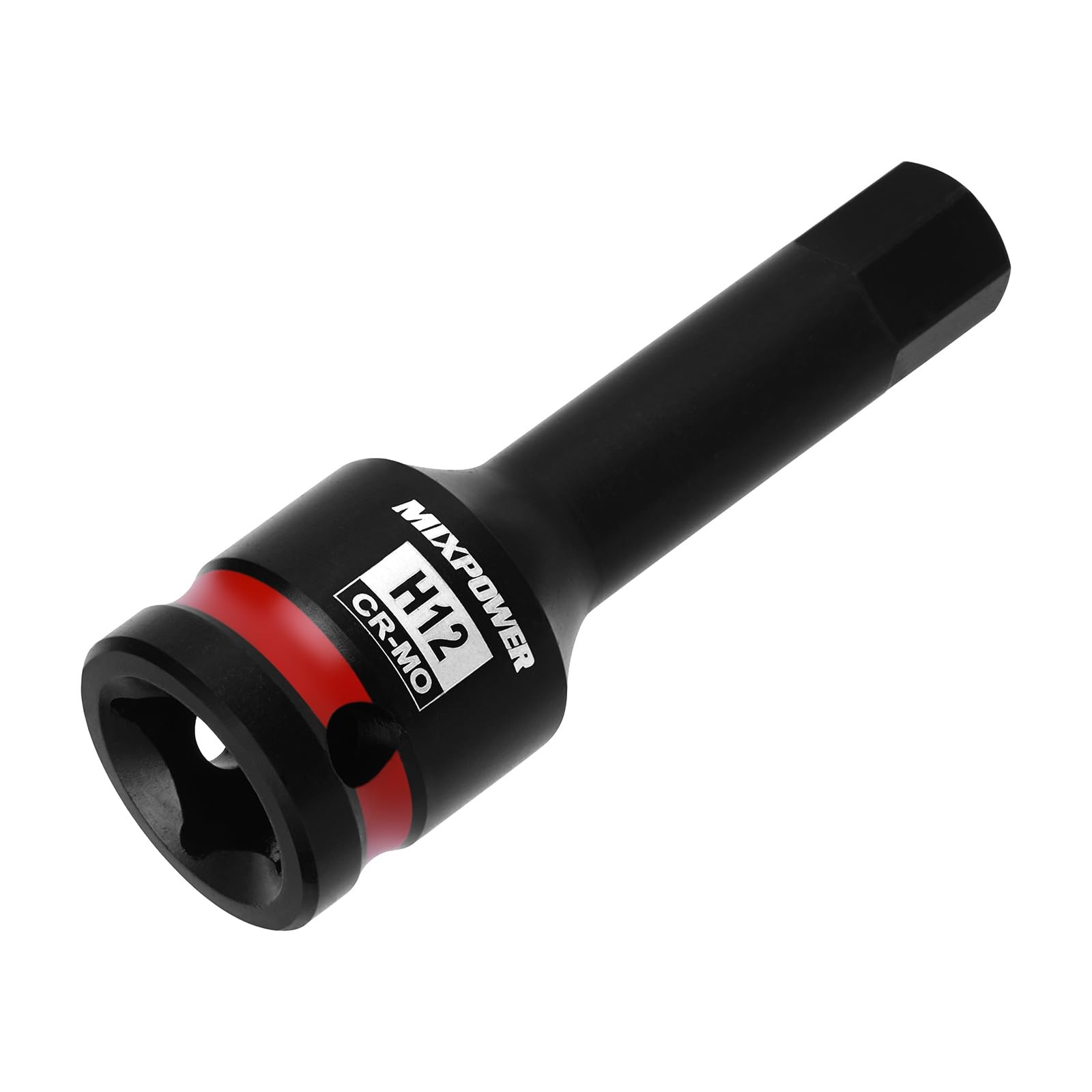 MIXPOWER 1/2″ Drive 12mm Hex Impact Bit Socket, Allen 1/2″Dr.12mm