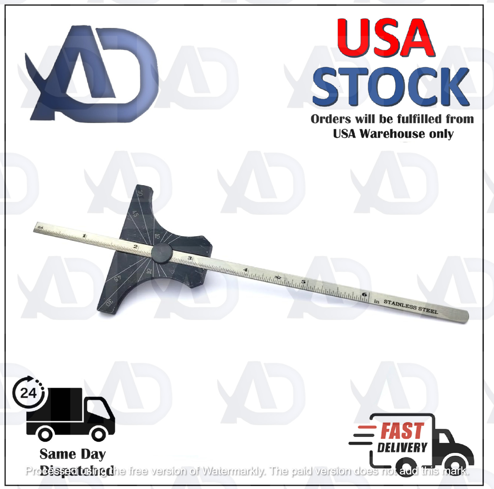 AD International Engineering 6″ (150mm) Depth Gauge Metric & Imperial Standard