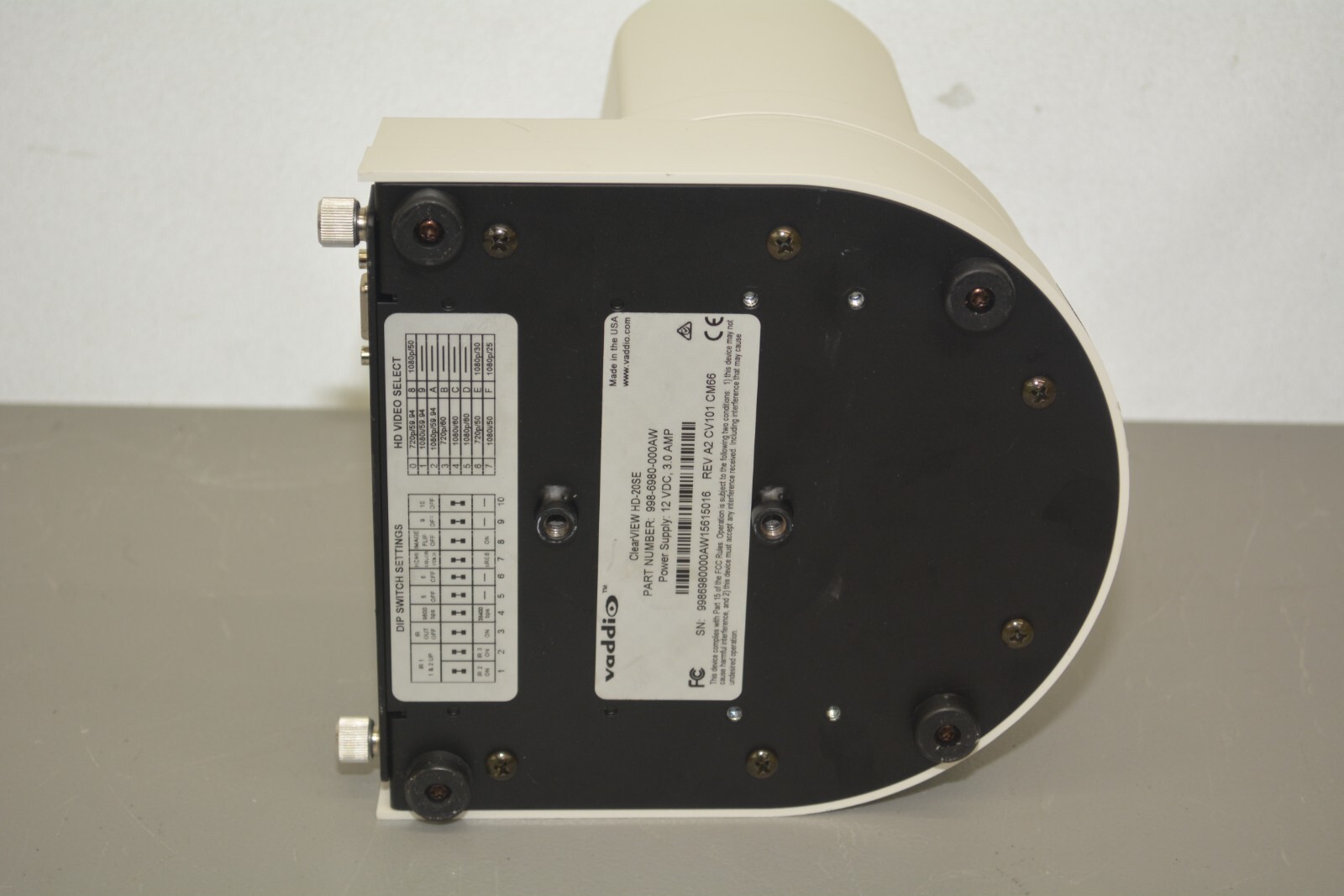 ^ Vaddio ClearView HD-20SE PTZ Camera P/N: 998-6980-000AW #X466
