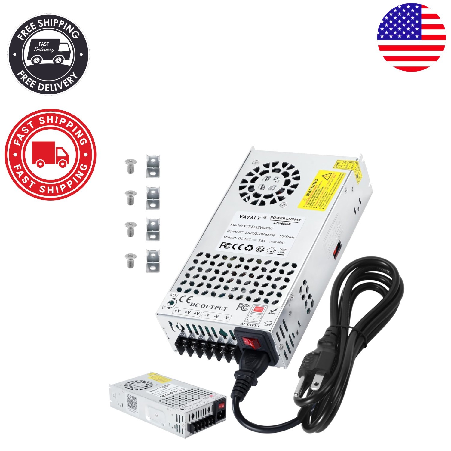 12V 600W Switching Power Supply – Reliable AC to DC Converter for Electronics