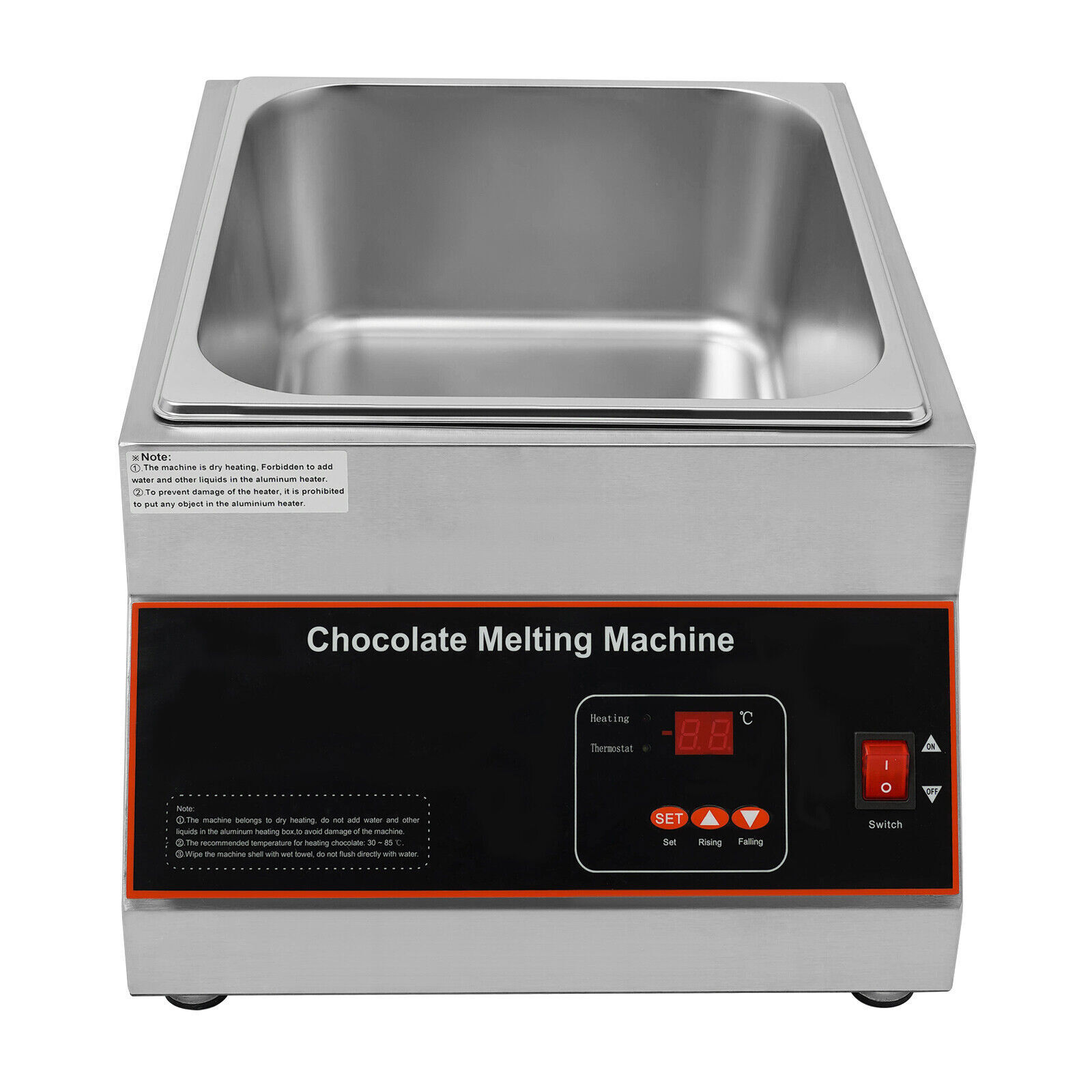 Electric Chocolate Tempering Machine Melter Melting Machine 1 Melting Pot 12kg