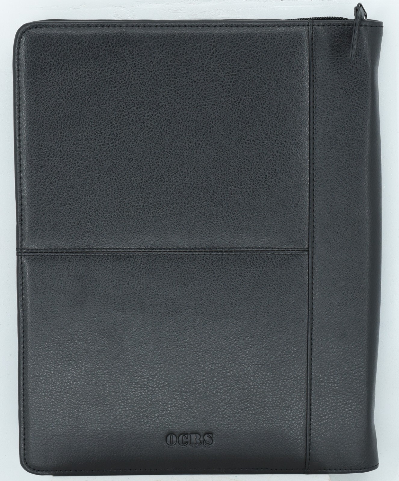 Strong Leather Company Padfolio Orange County Sheriff Black Leather New