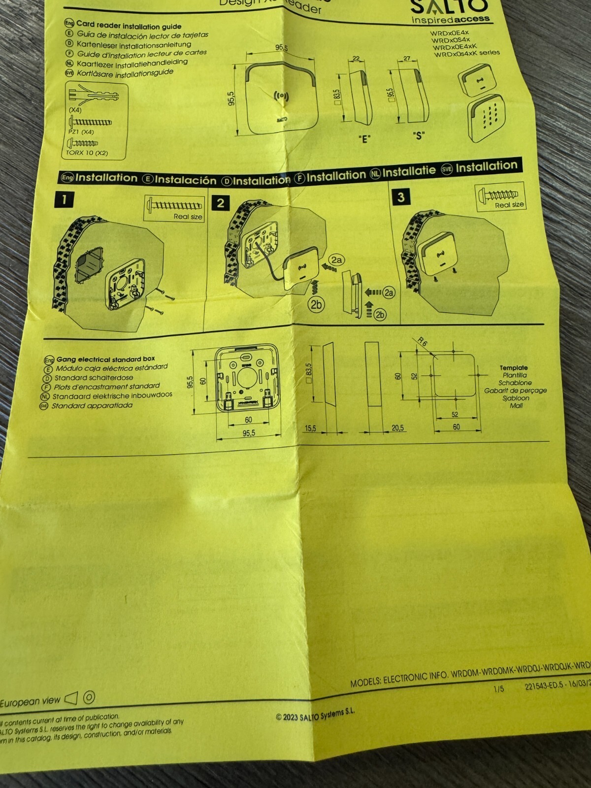 Salto Security Systems – WRDB0E4WK