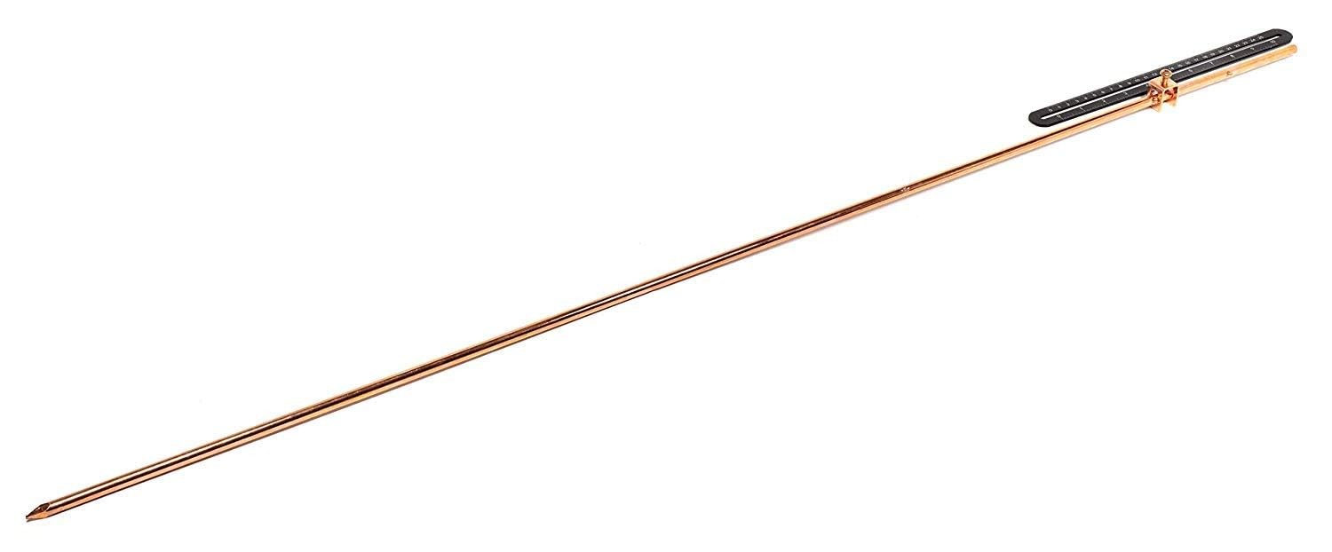 4 FT Grounding Rod with Clamp – Copper Ground Rod for Electric Fence, Antenna, S