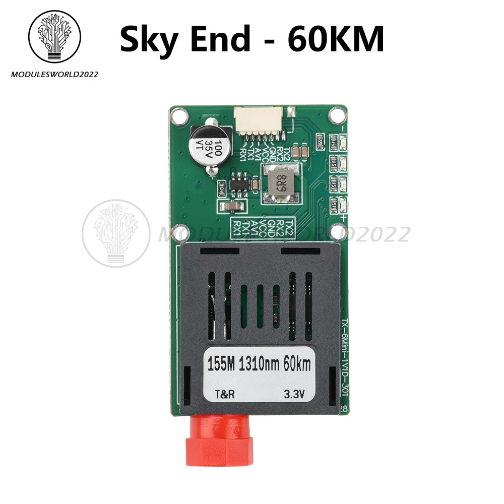 TTL Optical Transceiver Module TTL To Fiber Module For Drone RX/TX/AV/VCC/GND