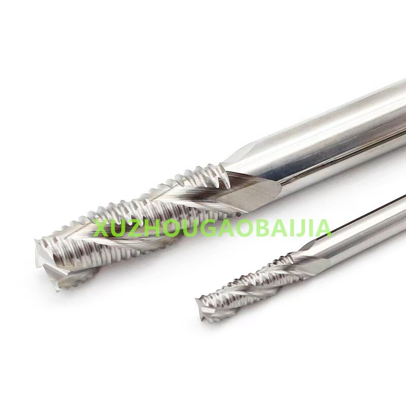 Carbide 4-Flute Roughing End Mill for Aluminum & Steel | 3mm-20mm