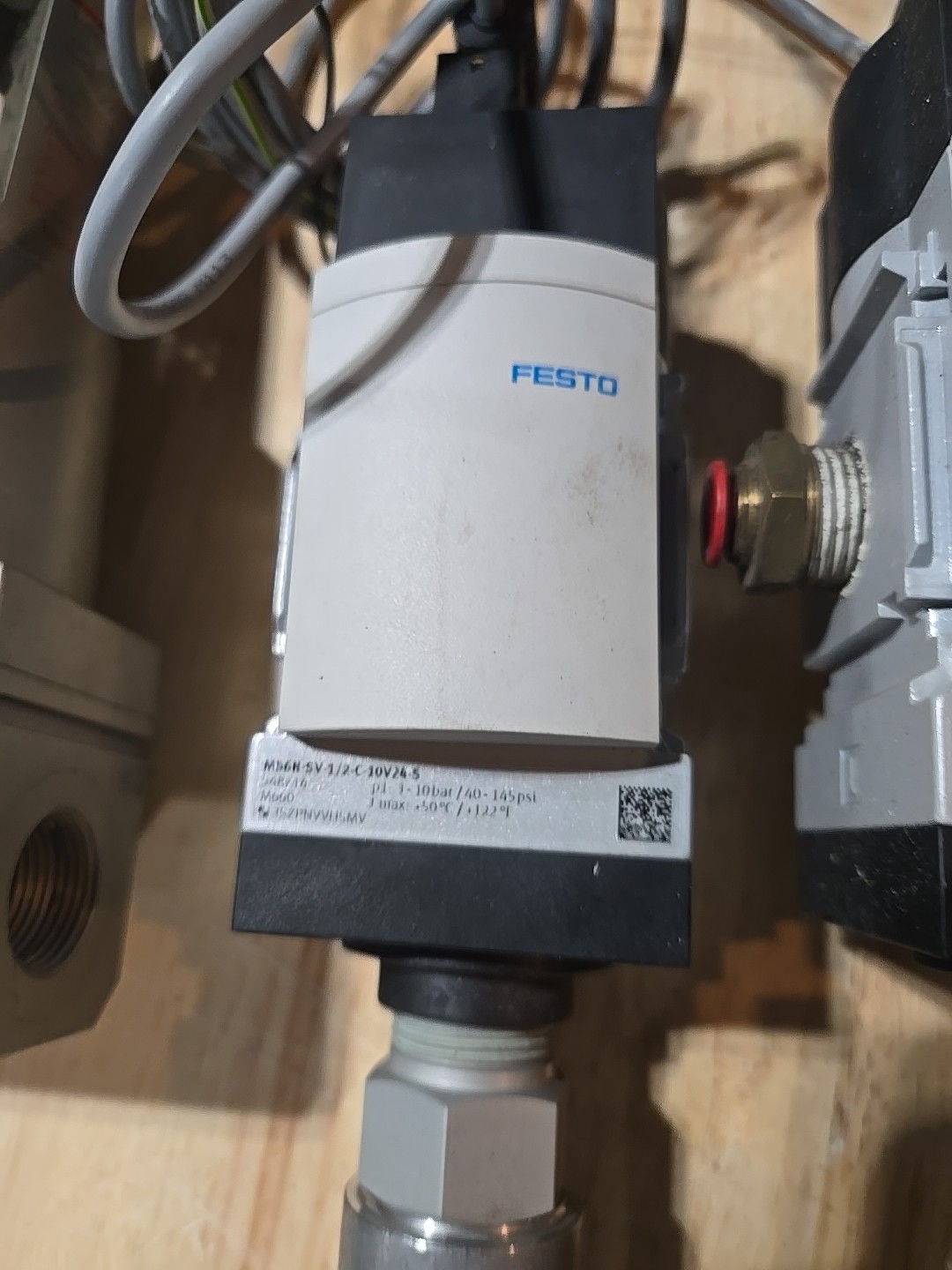 FESTO MS6N-SV-1/2-C-10V24-S ( Two Of These), MS6N-FRM-1/2-M12, PEV-1/4-B-M12