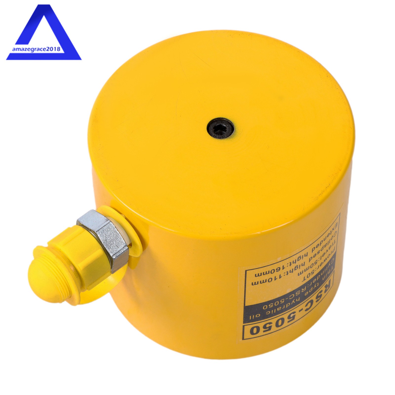 50 Ton Solid Hydraulic Ram Cylinder Jack 2″ / 50 mm Stroke Single Acting Pump