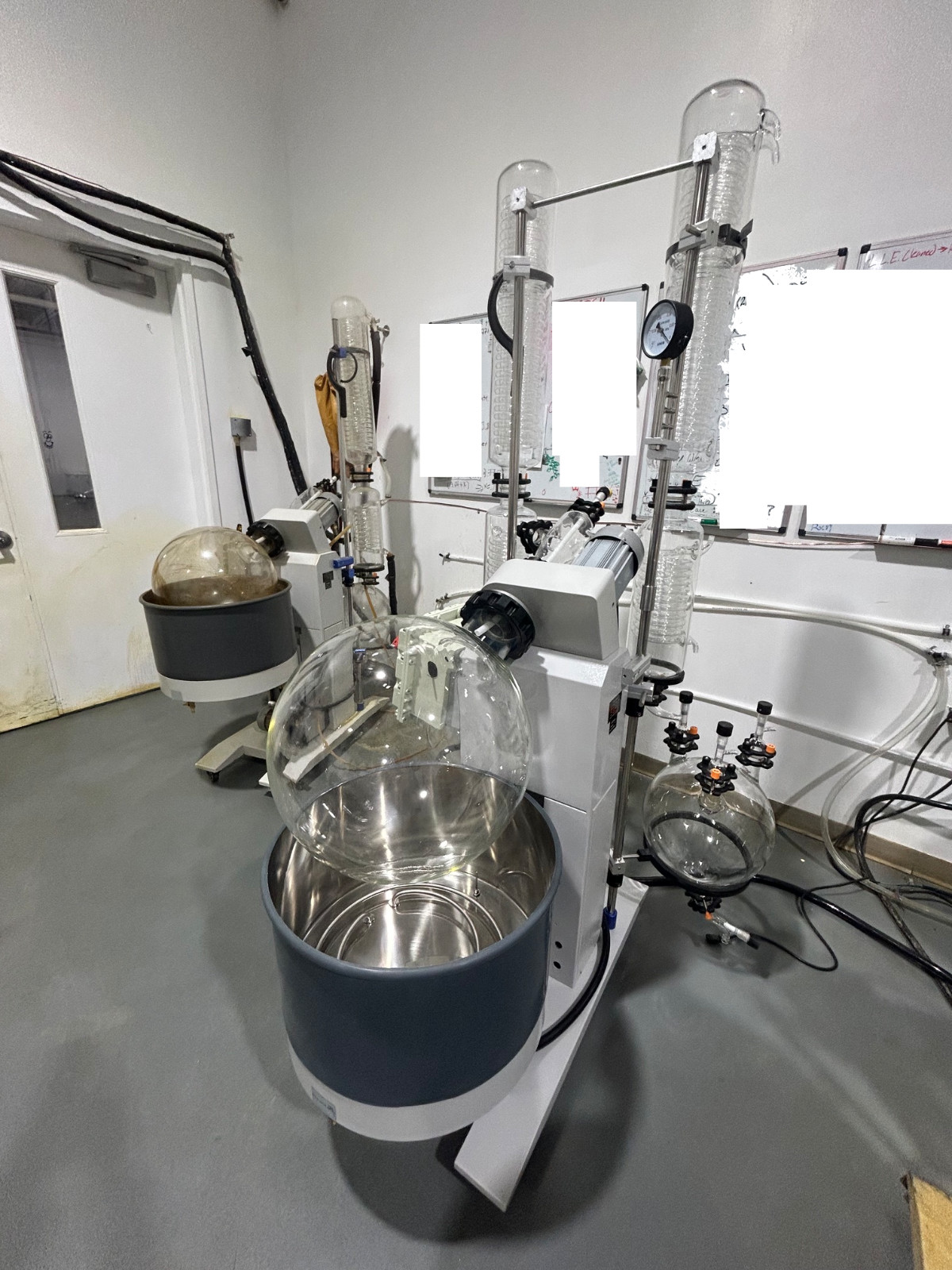 50L Rotary Evaporator Explosion Proof Motor, double condenser, spare glass
