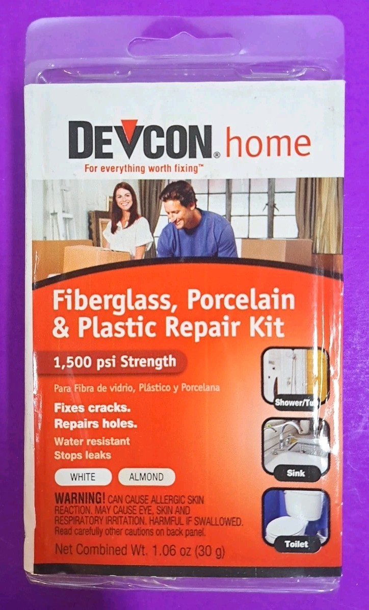 Devcon 90216 Fiberglass Porcelain Plastic Repair Kit