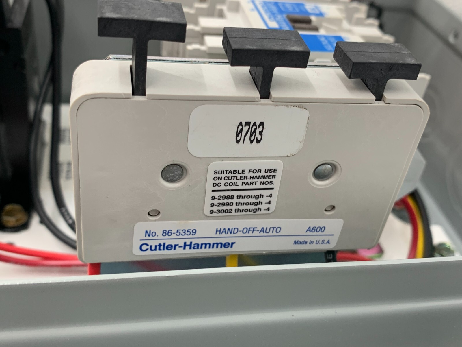 Eaton Cutler-Hammer ECL03C1C6A Electrically Held Lighting Contactor 30A 6P 480V
