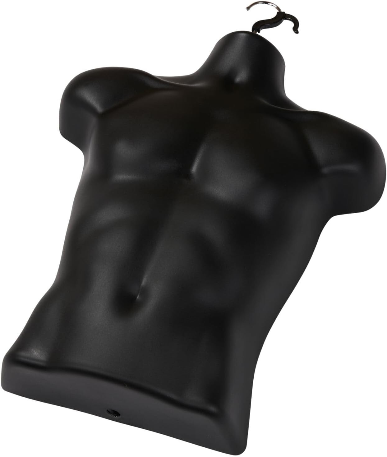 3 Forms Molded Man’s Shirt Torso Frosted Fits S-L Hanging Male Mannequin Black