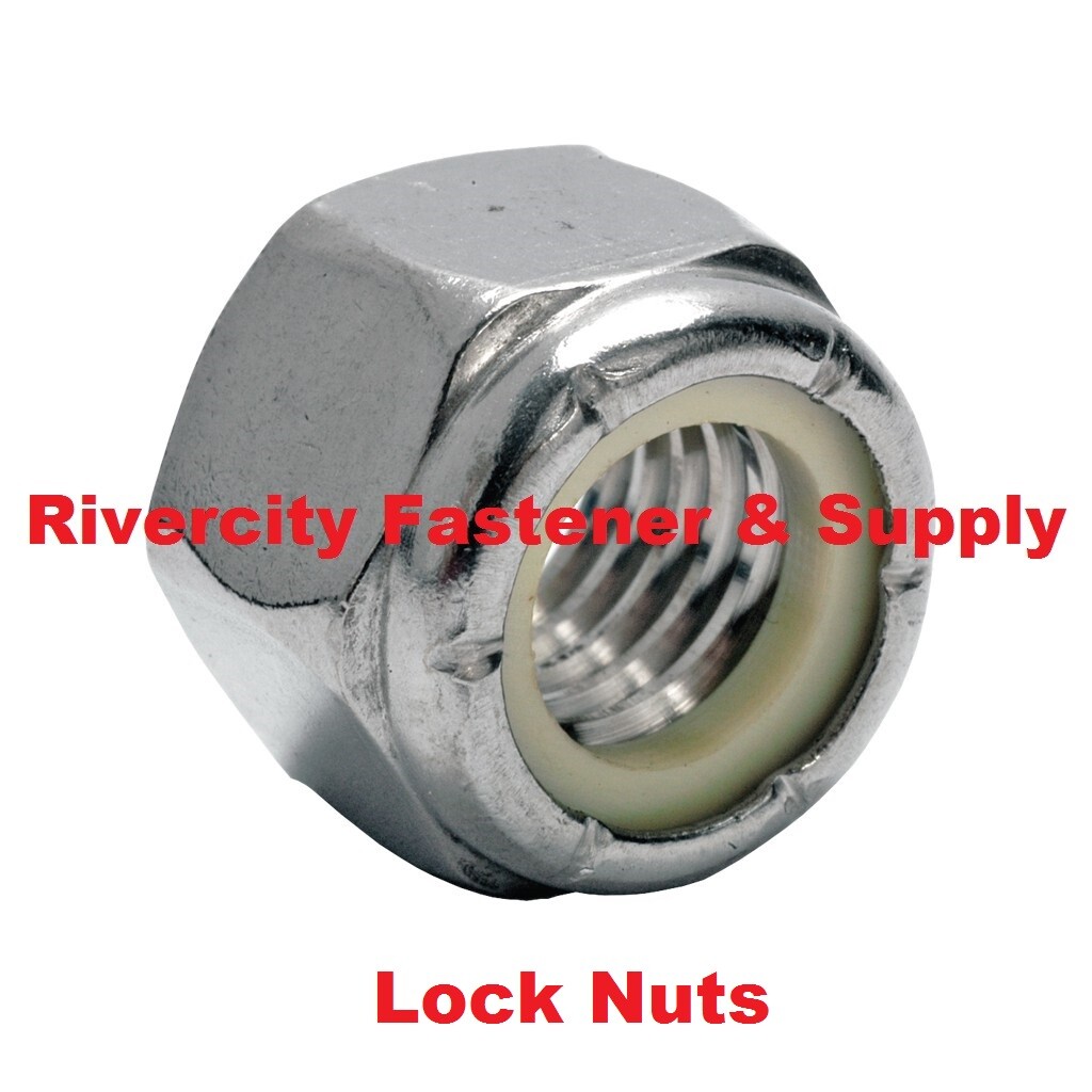 M5-0.8 Nylon Insert Lock Stop Nyloc Nuts 5mm x .8 Nut nylock M5x.8 Nuts M5 x .8