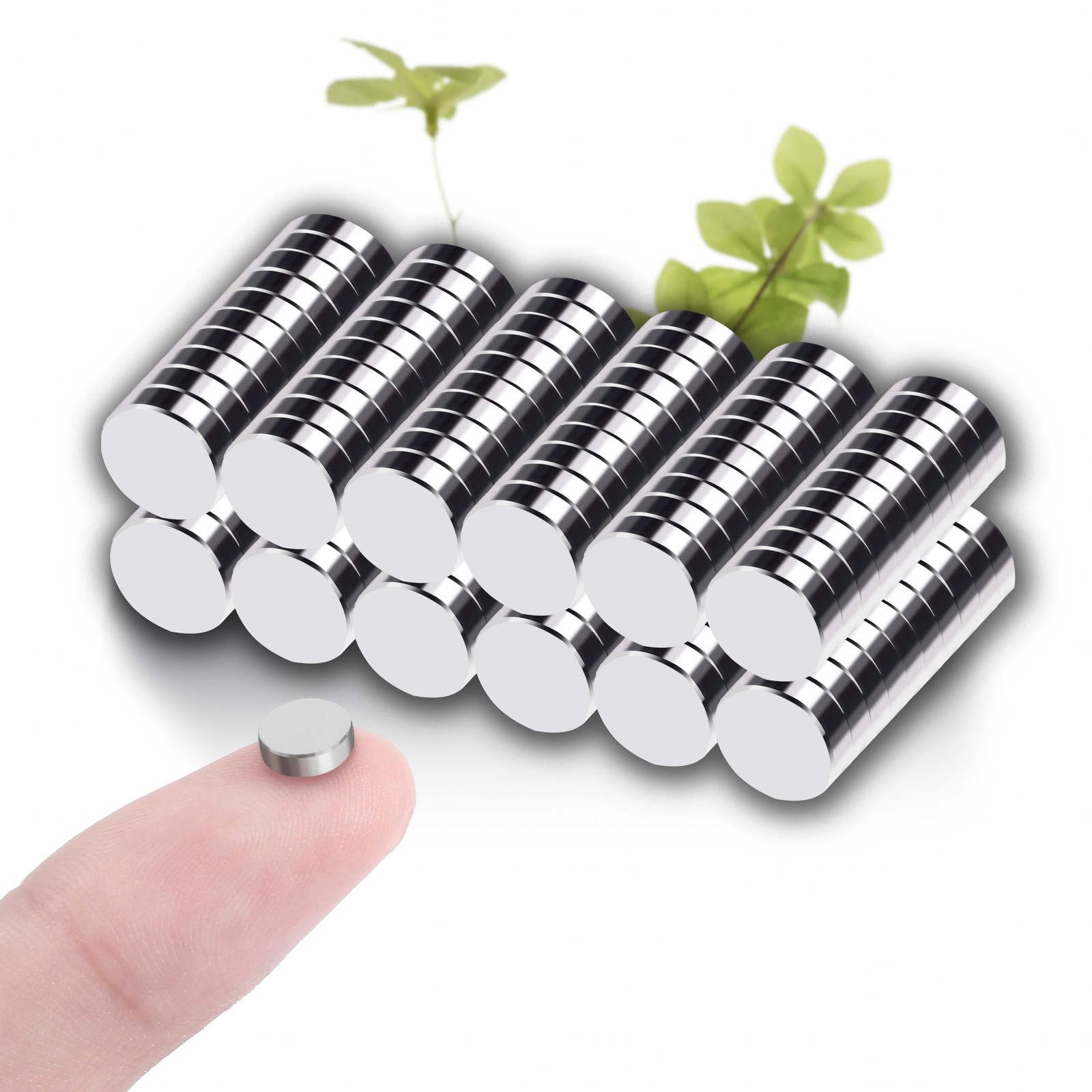 60 Pcs Small Round Neodymium Magnets for Crafts – Little Tiny Mini Refrigerat…