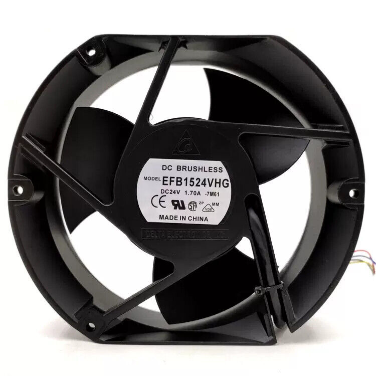 1PCS NEW Delta EFB1524VHG 24V 1.70A 17CM 2-wire inverter Gale volume fan