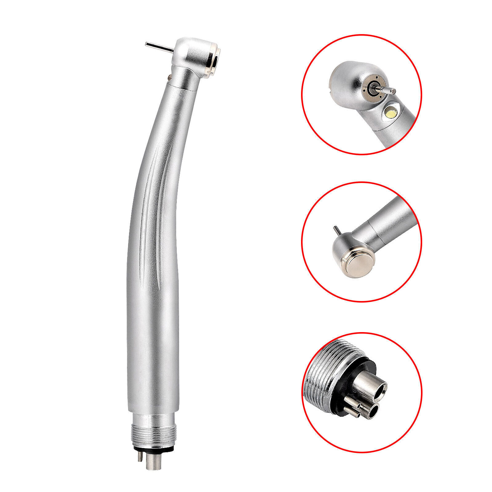 NSK Style Dental Fiber Optic LED E-generator High Speed Handpiece 2 Hole 4 Hole