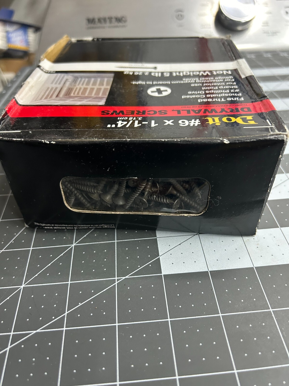NOS 5-pounds LB Do It Best 1-3/8″ Drywall Cupped Head Nails Ring Shank Nail