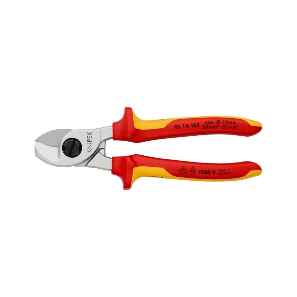 KNIPEX Classic Red Cable Shears-1000V Insulated